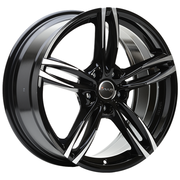 AVUS Racing AF15 - Black Polished 7,50x17 5x112,00 ET35,00