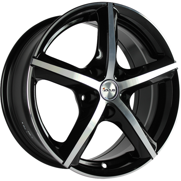 AVUS Racing AF8 - Black polished 5,00x14 4x98,00 ET30,00