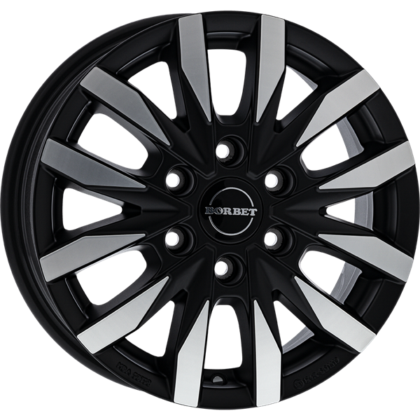 Borbet CW6 black polished 6,50x16 6x130,00 ET62,00