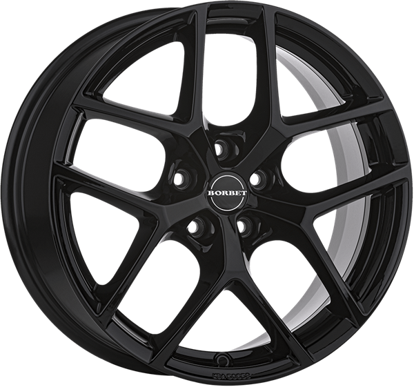 Borbet Y black glossy 7,50x17 5x100,00 ET47,00