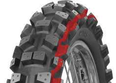 Mitas XT-454 110/90-19 62 M Traseros TT White, WIN FRIC