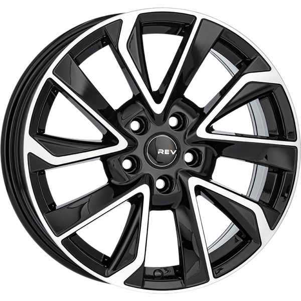 REVATIVO Orbit Black Polished 8,00x18 5x108,00 ET45,00