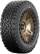 Primer plano de la banda de rodadura BFGoodrich All Terrain T/A KO2 235/65 R17 109/105 R RWL