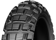 Primer plano de la banda de rodadura Michelin Anakee Wild 140/80-17 69 R Traseros TL/TT M/C