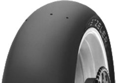 Primer plano de la banda de rodadura Metzeler Racetec RR SLICK 200/60 R17 Traseros TL NHS K1 Soft