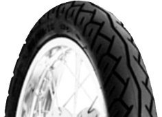 Primer plano de la banda de rodadura Dunlop D110 70/90-16 36 P Delanteros TT