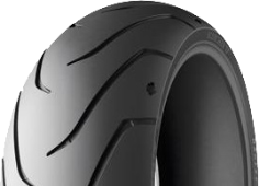 Primer plano de la banda de rodadura Michelin Scorcher 11 140/75 R15 65 H Traseros TL M/C
