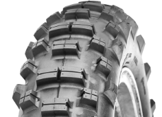 Primer plano de la banda de rodadura Deli Tire SB-121 140/80-18 70 R Traseros TT M/C FIM ENDURO COMPETITION