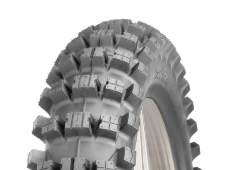 Primer plano de la banda de rodadura Deli Tire SB-137 100/100-18 59 M Traseros TT M/C