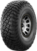 Primer plano de la banda de rodadura BFGoodrich Mud Terrain T/A KM3 35x12.50 R15 113 Q LT