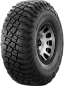 Primer plano de la banda de rodadura BFGoodrich Mud Terrain T/A KM3 33x12.50 R15 108 Q LT
