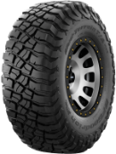 Primer plano de la banda de rodadura BFGoodrich Mud Terrain T/A KM3 32x11.50 R15 113 Q LT