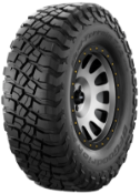 Primer plano de la banda de rodadura BFGoodrich Mud Terrain T/A KM3 285/75 R17 121/118 Q LT