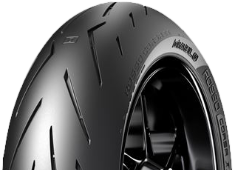 Primer plano de la banda de rodadura Pirelli Diablo Rosso Corsa II 200/55ZR17 (78 W) Traseros TL M/C