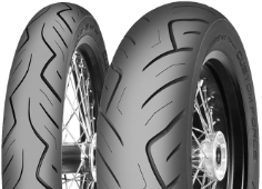 Primer plano de la banda de rodadura Mitas Custom Force 170/80 B15 77 H Traseros TL