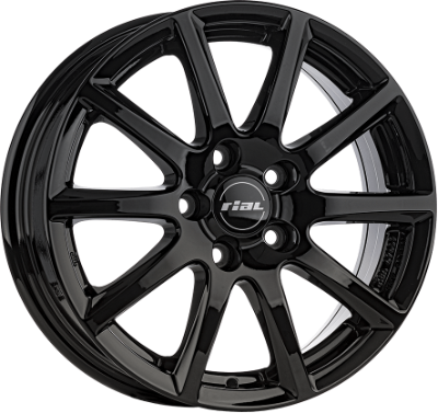 RIAL Milano Black Gloss 6,50x16 5x114,30 ET45,00