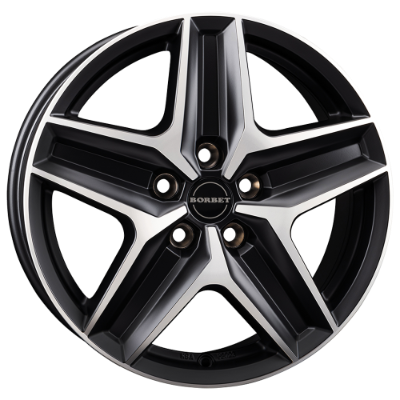 Borbet CWZ black polished matt 7,50x18 5x130,00 ET53,00