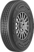 Primer plano de la banda de rodadura Goodyear Duramax Steel 7.50 R16 121/120 L C