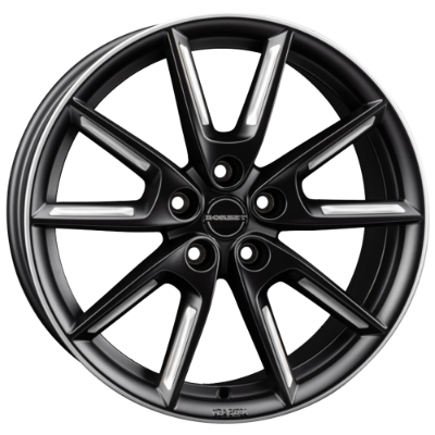 Borbet LX19 black matt silver spoke rim 8,00x19 5x114,30 ET45,00