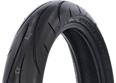 Primer plano de la banda de rodadura Dunlop Sportmax Q-Lite 70/90-17 38 S Delanteros/Traseros TL