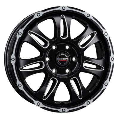 Borbet CW8 black rim window polished matt 8,00x18 6x120,00 ET45,00