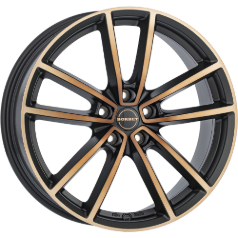 Borbet W black copper polished matt