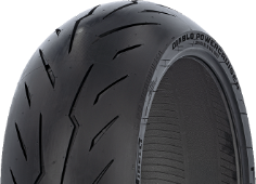 Primer plano de la banda de rodadura Pirelli Diablo PowerCruiser 160/70 R17 73 V Delanteros TL M/C