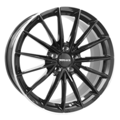 MONACO WHEELS Grand Prix 14 Black Polished Lip
