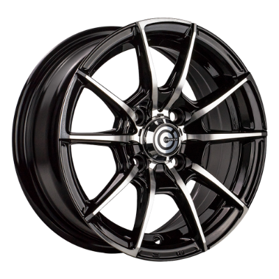 Carbonado Scooter Black Polished 5,50x13 4x98,00 / 4x100,00 ET30,00