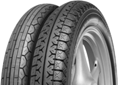 Primer plano de la banda de rodadura Continental RB 2 3.25-19 54 H Delanteros TL M/C