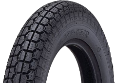 Primer plano de la banda de rodadura Cheng Shin C131 3.50-10 51 J TT