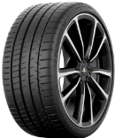 Primer plano de la banda de rodadura Michelin Pilot Super Sport 275/30 R21 98 Y RUN ON FLAT ZP, XL, ZR