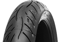Primer plano de la banda de rodadura Metzeler Roadtec Z8 Interact 120/70ZR17 (58 W) Delanteros TL M/C M