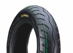Primer plano de la banda de rodadura Duro DM1059 80/80-14 53 L TL M/C