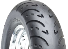 Primer plano de la banda de rodadura Duro HF296A BLVD 130/90-16 67 H TL M/C