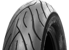 Primer plano de la banda de rodadura Michelin Commander II 100/90 B19 57 H Delanteros TL/TT M/C