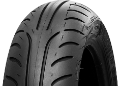 Primer plano de la banda de rodadura Michelin Power Pure SC 130/80-15 63 P Traseros TL M/C